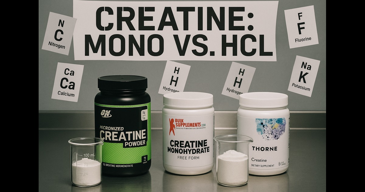 Creatine Monohydrate vs HCL Singapore
