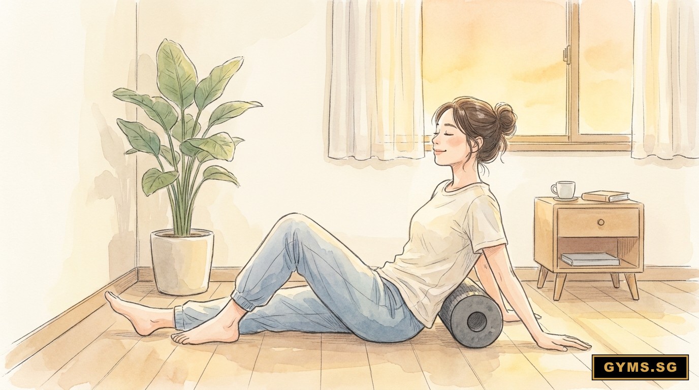 The cheapest tool that survives daily use: a 13-inch foam roller, used after every session.