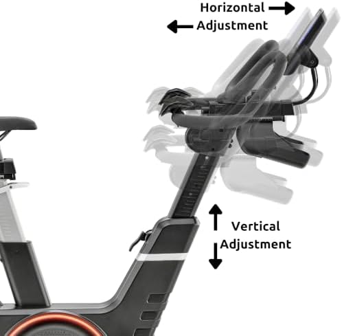 Adidas C-21X handlebar adjustment overlay showing horizontal and vertical adjustment arrows