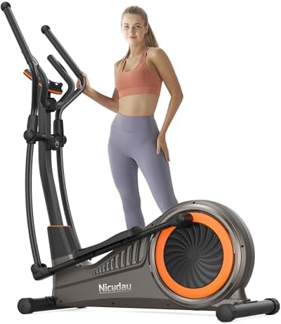 Niceday Elliptical CT11 in a clean studio shot with a user standing beside it for scale