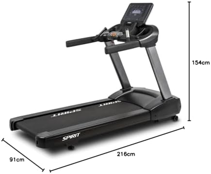 Spirit CT850+ dimensions diagram showing 216 cm length, 91 cm width, 154 cm height