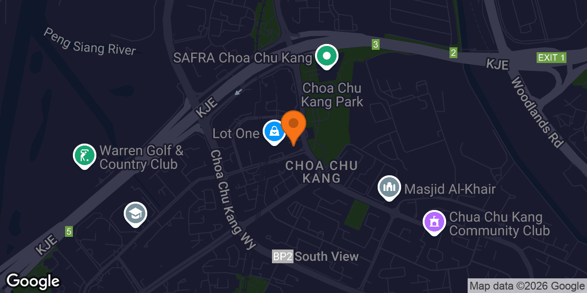 Map showing Anytime Fitness Choa Chu Kang Centre