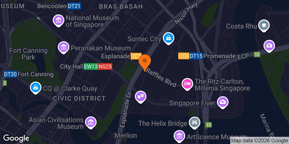 Map showing Anytime Fitness City Hall