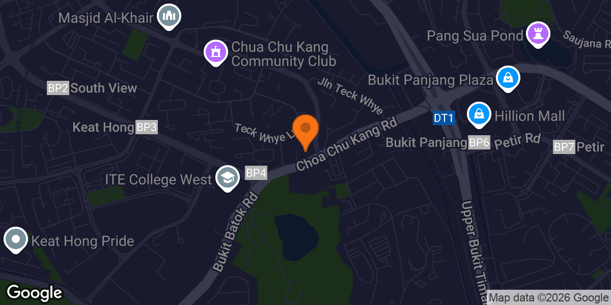 Map showing Anytime Fitness Teck Whye