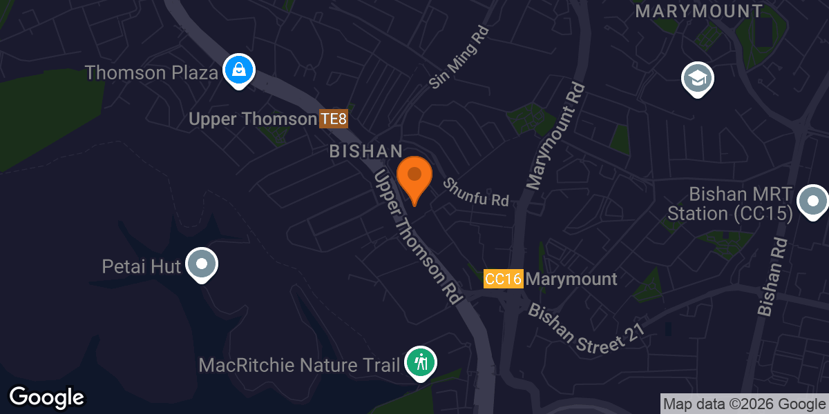 Map showing Anytime Fitness Thomson CC