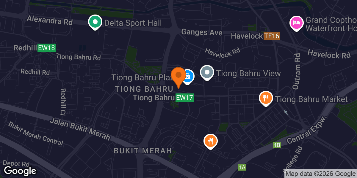 Map showing Anytime Fitness Tiong Bahru Plaza