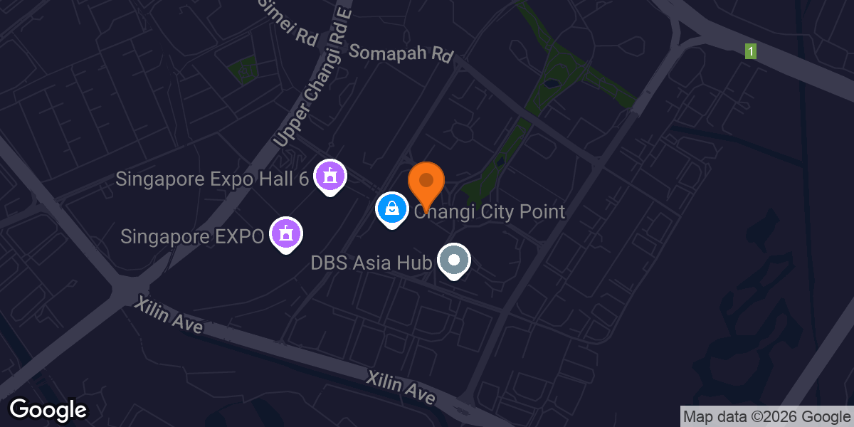 Map showing BearyFun Gym @ Changi