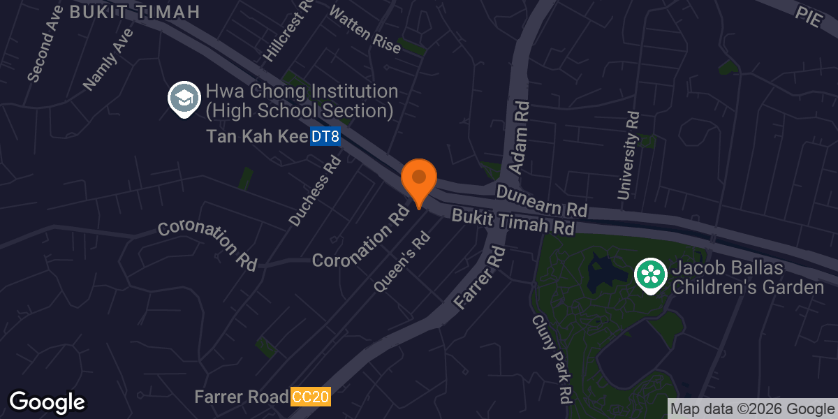 Map showing BFT Bukit Timah