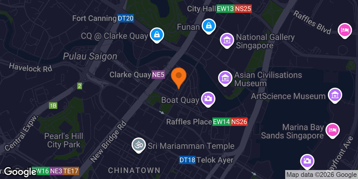 Map showing BFT Raffles CBD