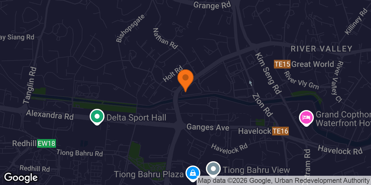 Map showing NTG Fight & Fitness Singapore