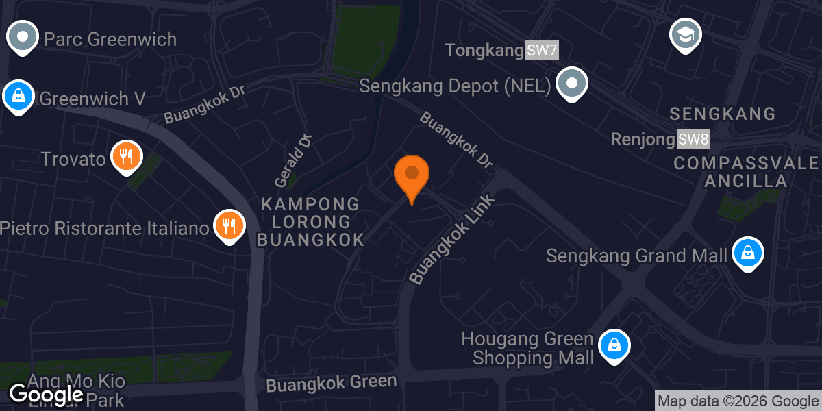 Map showing The Gym Pod @ BuangKok Square