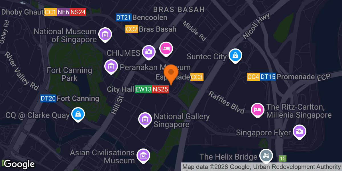 Map showing The Ripple Club City Hall